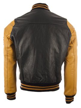 Blouson-varsity-aviateur-pour-homme-par-MDK-fait-de-vritable-cuir-de-vache-0-2