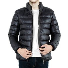 CHIC-CHIC-Homme-Veste-Zip-Hiver-Manteau-Manche-Long-Blouson-Chaud-Parka-Chaud-Doudoune-0