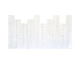 Decowood dcw05 tête ancien asymétrique droit, bois, blanc, 105 x 3 x 80 cm Decowood dcw05 tête ancien asymétrique droit, bois, blanc, 105 x 3 x 80 cm