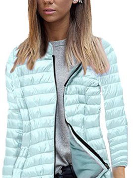 Elevesee-Femme-Manteau-Hiver-Courte-Ultra-Lgre-Doudoune--Capuche-Veste-Compressible-Blouson-en-Duvet-0