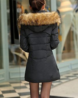 Femme-Slim-Veste–Capuche-Manteau-Parka-Chaud-paissi-Mi-Longue-Doudoune-0-1