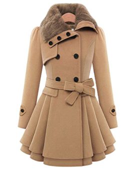 Femmes-Manches-Longues-Parka-Mi-Longue-Veste-Manteau-Outwear-0