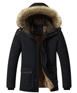 Ghope-Homme-Veste--Capuche-Hiver-Manteau-Blouson-Garon-Chaud-Parka-Veston-Militaire-Hoodie-Long-Coton-velours-doubl-0