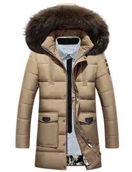 Glestore Doudoune Homme Manteaux Hiver Chaud Parka épais Veste Fourrure Avec Capuche Amovible Militaire Blousons Glestore Doudoune Homme Manteaux Hiver Chaud Parka épais Veste Fourrure Avec Capuche Amovible Militaire Blousons 2