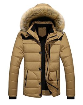 Hommes Bubble Veste Parka Hiver Manteau À Capuche Fourrure Matelassé Hiver Hommes Bubble Veste Parka Hiver Manteau À Capuche Fourrure Matelassé Hiver