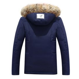 Jitong Homme Doudoune Manches Longues à Capuche Fausse Fourrure Manteau Blouson Veste Parka Jitong Homme Doudoune Manches Longues à Capuche Fausse Fourrure Manteau Blouson Veste Parka 3