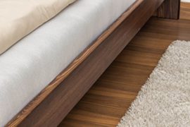 Lit futon bois du pin massif en couleur de noyen A10, incl. sommier à lattes – Dimensions : 140 x 200 cm Lit futon bois du pin massif en couleur de noyen A10, incl. sommier à lattes – Dimensions : 140 x 200 cm 6