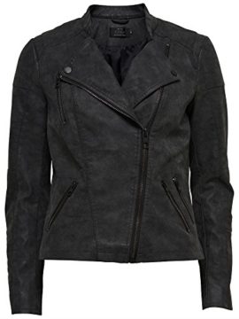 Only Onlava Faux Leather Biker Otw Noos, Blouson Femme Only Onlava Faux Leather Biker Otw Noos, Blouson Femme 2