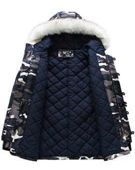 Parka Homme Chaud Manteaux Fourrure Avec Capuche Camo Militaire Blousons Parka Homme Chaud Manteaux Fourrure Avec Capuche Camo Militaire Blousons 4