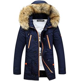 Manteau Homme Fourrure Capuche Militaire Parka Longue Homme Hiver Casual Blouson Veste Manteau Homme Fourrure Capuche Militaire Parka Longue Homme Hiver Casual Blouson Veste