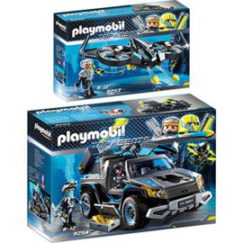 Playmobil-Top-Agents-Set-en-2-parties-9253-9254-Mega-Drone-con-Sergente-K-Pickup-del-Dr-Drone-0
