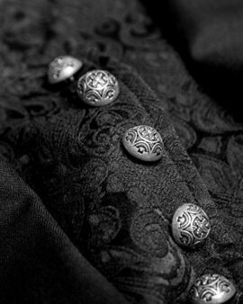 Punk Rave hommes gothique Matinée veste queue de pie noir steampunk victorien mariage Punk Rave hommes gothique Matinée veste queue de pie noir steampunk victorien mariage 3