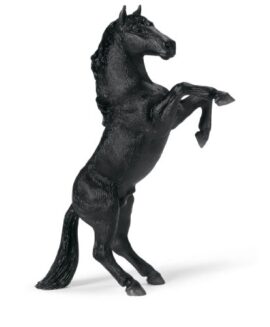 Schleich-13624-Mustang-Cheval-Noirmarron-steigend-0-0