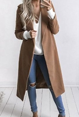 Sentao Élégant Manteaux Hiver Femme Veste Manteau Long Parkas Trench-coat Classique Manches Longues Outwear Blazer Veste Sentao Élégant Manteaux Hiver Femme Veste Manteau Long Parkas Trench-coat Classique Manches Longues Outwear Blazer Veste 4