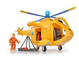 Simba-109251002-Sam-le-Pompier-Hlicoptre-Wallaby-II-Lumire-et-Rotor-Rotatif-1-figurine-Incluse-0