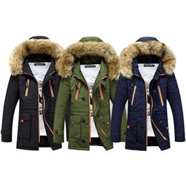 Tomwell Hommes Fermeture Éclair Hiver Manteau À Capuche Chaud Épais Militaire Veste Grande Taille Parka Plus Velours Blouson Tomwell Hommes Fermeture Éclair Hiver Manteau À Capuche Chaud Épais Militaire Veste Grande Taille Parka Plus Velours Blouson 3