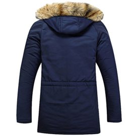 Tomwell Hommes Fermeture Éclair Hiver Manteau À Capuche Chaud Épais Militaire Veste Grande Taille Parka Plus Velours Blouson Tomwell Hommes Fermeture Éclair Hiver Manteau À Capuche Chaud Épais Militaire Veste Grande Taille Parka Plus Velours Blouson 4