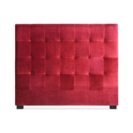 Tte-de-lit-Luxor-140cm-Velours-Rouge-0