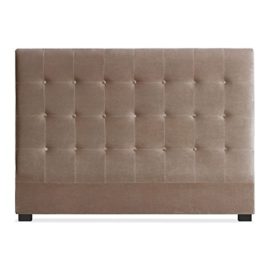 Tte-de-lit-Luxor-160cm-Velours-Taupe-0