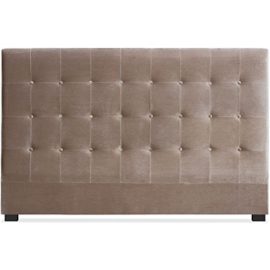 Tête de lit Luxor 180cm Velours Taupe Tête de lit Luxor 180cm Velours Taupe