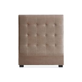 Tte-de-lit-Luxor-90cm-Velours-Taupe-0