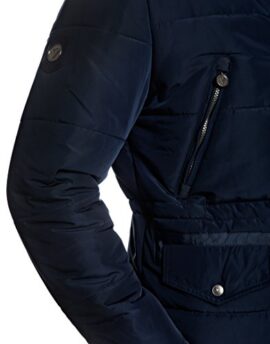 Vincenzo Boretti Homme Manteau d’hiver avec col montant, pelage détacheable et cordon de serrage Vincenzo Boretti Homme Manteau d’hiver avec col montant, pelage détacheable et cordon de serrage 6