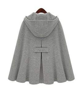 WanYang-lgant-Chaud-Hiver-Capuche-Poncho-Cape-Laine-Femmes-Veste-Manteau-0-0