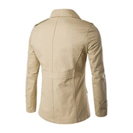 YAANCUN Homme Automne Et Hiver Classique Loisirs Design De Boutons Manteau YAANCUN Homme Automne Et Hiver Classique Loisirs Design De Boutons Manteau 3