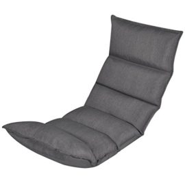 vidaXL Lit Matelas d’appoint / Sofa de relaxation compacte et pliable en tissu Gris vidaXL Lit Matelas d’appoint / Sofa de relaxation compacte et pliable en tissu Gris 2