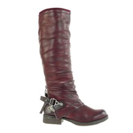 Angkorly-Chaussure-Mode-Botte-motard-cavalier-femme-trss-clout-boucle-Talon-bloc-3-CM-Intrieur-Fourre-0-1