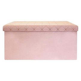 Coffre de rangement pliable Losange rose Coffre de rangement pliable Losange rose 4