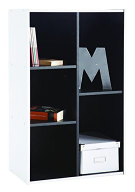 Demeyere-399479-Bibliothque-5-Niches-BlancNoir-0