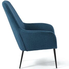 Fauteuil design contemporain VICK en tissus bleu foncé Fauteuil design contemporain VICK en tissus bleu foncé 4