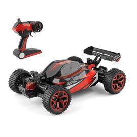 GizmoVine-Voiture-tlcommande-4-roues-motrices-haute-vitesse-chelle-118-tlcommande-24-Ghz-voiture-de-course-lectrique-avec-batterie-rechargeable-Rouge-0