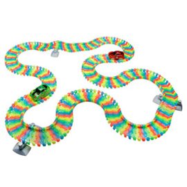 Glow Race Track Voiture Tracks Lumineuse Circuit des Voitures with 240 PCS Luminescent Rails Flexible Track Glow Race Track Voiture Tracks Lumineuse Circuit des Voitures with 240 PCS Luminescent Rails Flexible Track 6