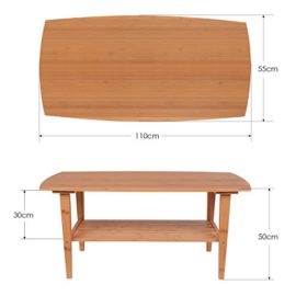 HOMFA Table Basse Table de Salon Basse HOMFA Table Basse Table de Salon Basse 3