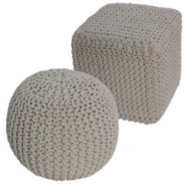 Homescapes-Pouf-Tricot-Blanc-100-Coton-Repose-pied-Rembourr-des-Billes-pour-le-Salon-la-Chambre-des-Enfants-ou-pour-les-Personnes-ges-0