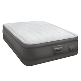 Intex PremAire Matelas technologie Fiber Tech, nouvelle pompe électrique intégrée avec Panneau données et port USB à deux places, PVC, gris, à une place et demie, 137 x 191 x 46 cm Intex PremAire Matelas technologie Fiber Tech, nouvelle pompe électrique intégrée avec Panneau données et port USB à deux places, PVC, gris, à une place et demie, 137 x 191 x 46 cm 2