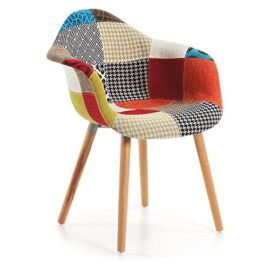 Kave Home Fauteuil Kevya patchwork Kave Home Fauteuil Kevya patchwork