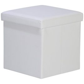 Levivo Tabouret / pouf pliable et rembourré avec boîte de rangement, charge max. 300 kg, env. 38 x 38 x 38 cm Levivo Tabouret / pouf pliable et rembourré avec boîte de rangement, charge max. 300 kg, env. 38 x 38 x 38 cm