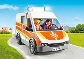 Playmobil-6685-Ambulance-avec-gyrophare-et-sirne-0-0