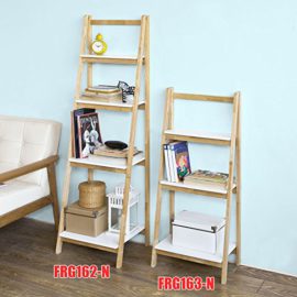 Promotion-11-Sobuy-FRG162-N-Bibliothque-tagre-pliable-style-chelle-avec-4-niveaux-de-rangement-0-1