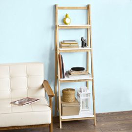 Promotion-11-Sobuy-FRG162-N-Bibliothque-tagre-pliable-style-chelle-avec-4-niveaux-de-rangement-0-2