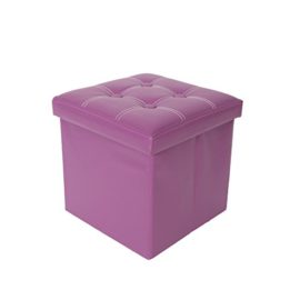 Rebecca Srl Pouf Boite de rangement Tabouret Carre Synthetique Violet Design Contemporain Salon Chambre (Cod. RE4634) Rebecca Srl Pouf Boite de rangement Tabouret Carre Synthetique Violet Design Contemporain Salon Chambre (Cod. RE4634)