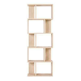 Rebecca-srl-Bibliotheque-Etageres-Bois-Beige-Design-Contemporain-Sejour-Office-Maison-Cod-RE4788-0