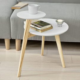 SoBuy-FBT53-WN-Table-Basse-Design-Table-dAppoint-Ronde-Table-Caf-2-plateaux-3-pieds-0