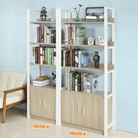 SoBuy-FRG199-N-Meuble-de-Rangement-Bibliothque-4-tagres-avec-1-armoire-modern-Largeur-60cm-0-2