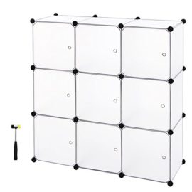 Songmics-DIY-Cubestagre-de-rangement-modulables-112-x-112-x-37-cm-plastiques-cadre-en-mtal-LPC116-0