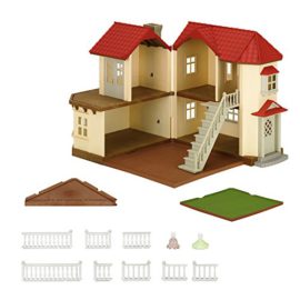 Sylvanian-Families-2752-Poupes-et-Accessoires-Grande-Maison-Tradition-Avec-Lampes-Beige-0-0