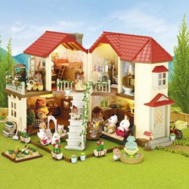 Sylvanian-Families-2752-Poupes-et-Accessoires-Grande-Maison-Tradition-Avec-Lampes-Beige-0-1